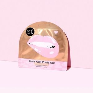 NIP sf Sun’s Out, Pouts Out Gold Foil Lip Mask 4 Pack